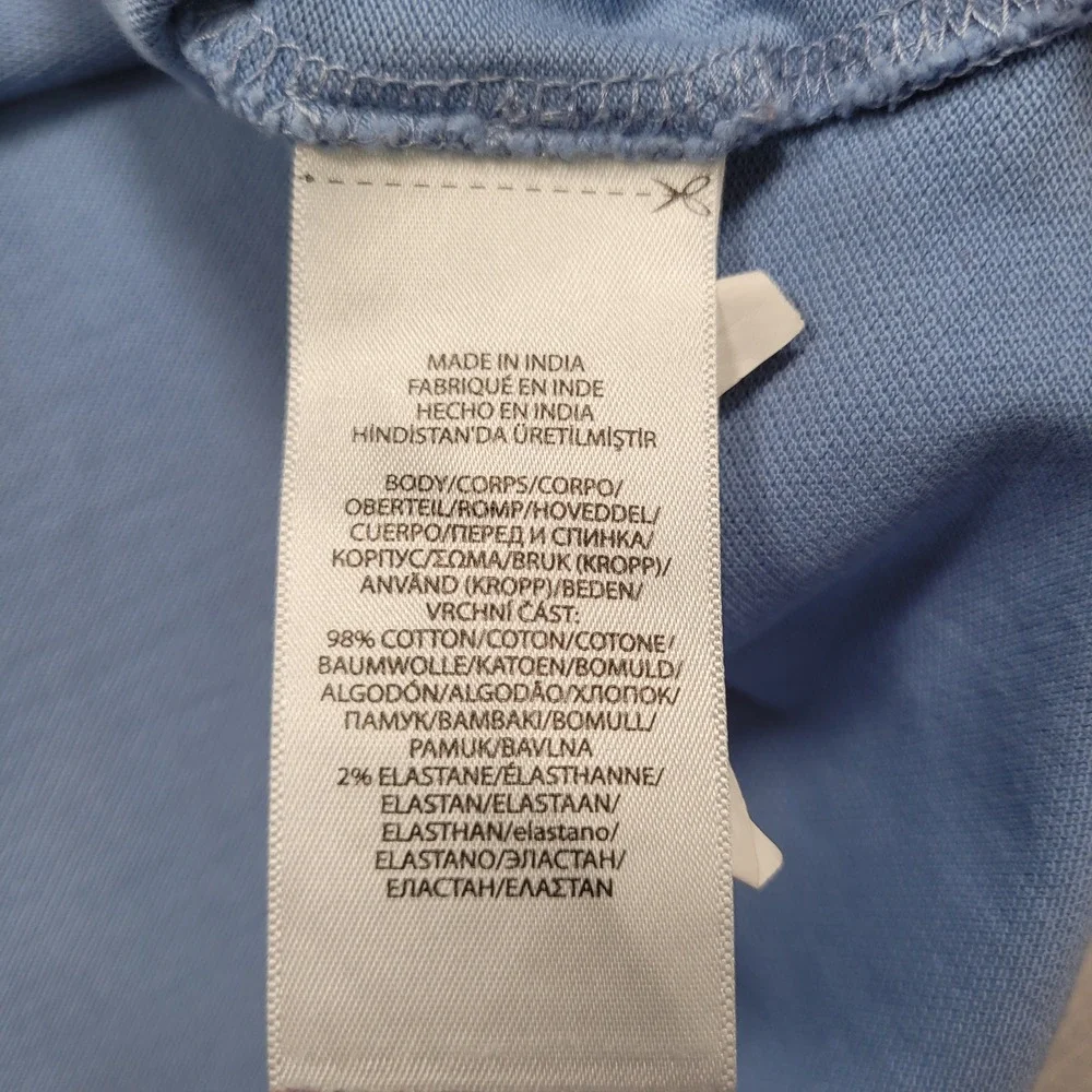 Polo Ralph Lauren Boys Light Blue Short Sleeve Mesh Polo Shirt Size L 12-14